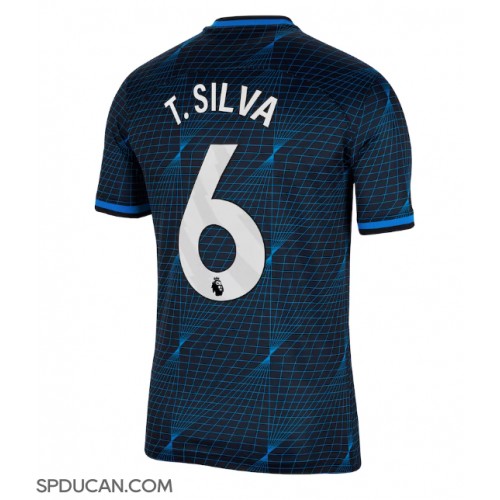 Muški Nogometni Dres Chelsea Thiago Silva #6 Gostujuci 2023-24 Kratak Rukav